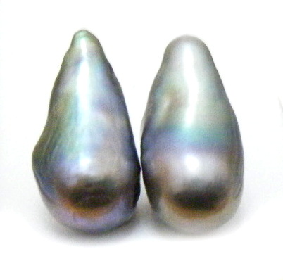 Black Fireball Drop Pearls